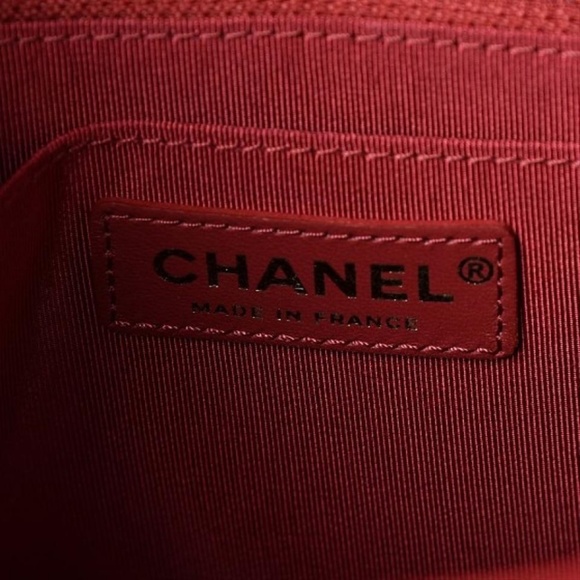 SOLD CHANEL Brand New Calfskin Backpack Red - Picture 5 of 8